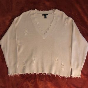distressed sweater